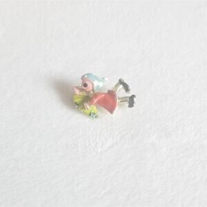 Vintage Enamel Jill (Jack & Jill) Pin Brooch Lapel Girl Folk Art